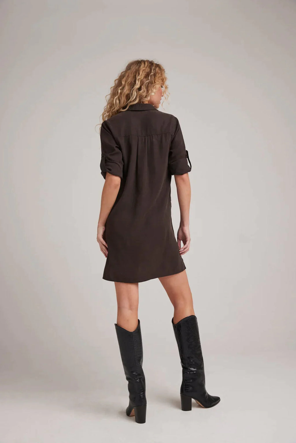 Bella Dahl Long Sleeve A-Line Shirt Dress