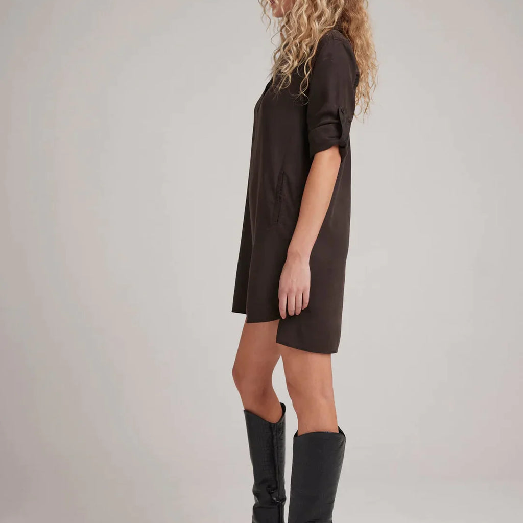 Bella Dahl Long Sleeve A-Line Shirt Dress