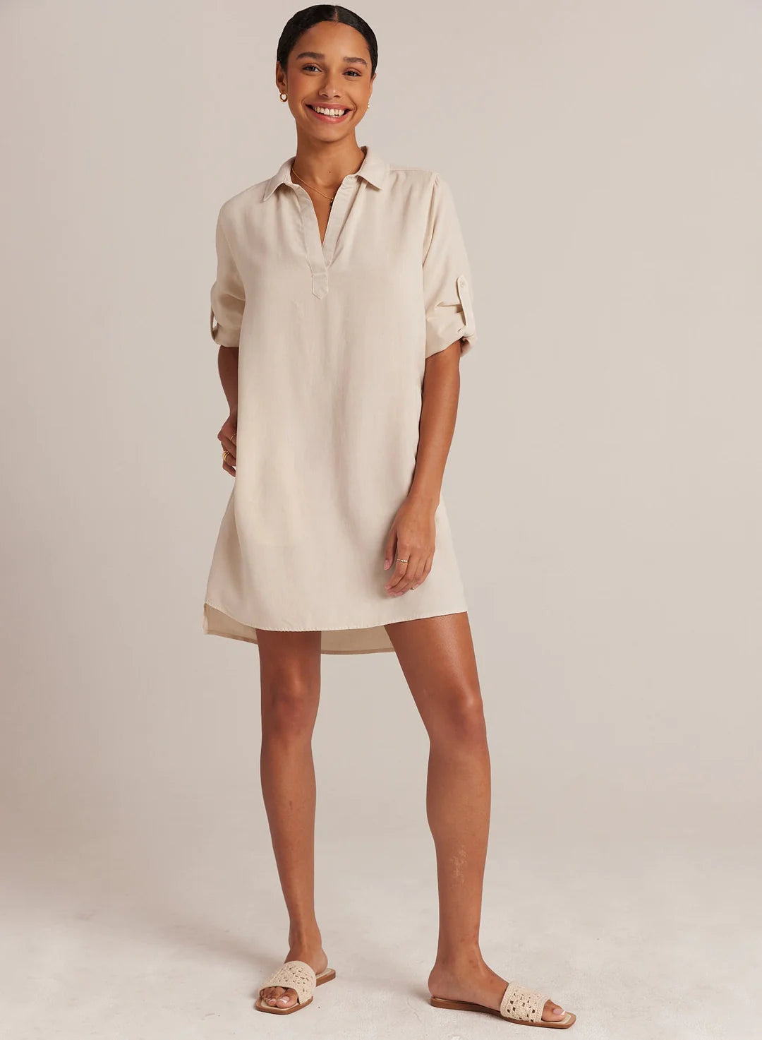 Bella Dahl Long Sleeve A-Line Shirt Dress