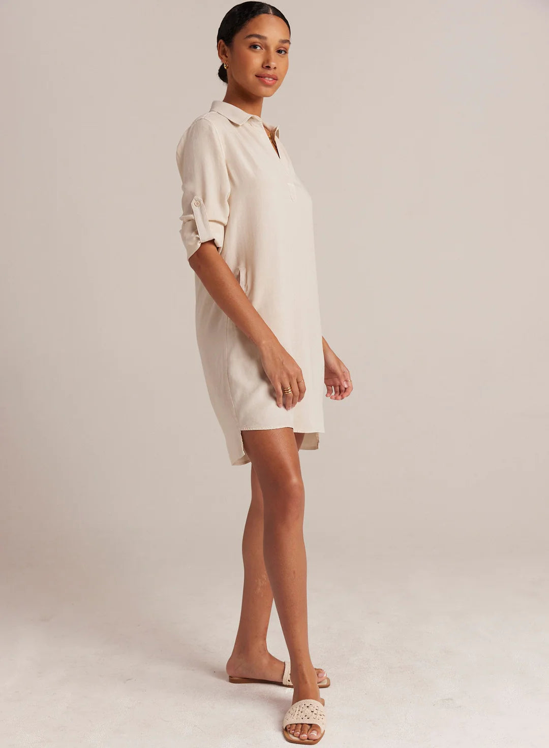 Bella Dahl Long Sleeve A-Line Shirt Dress