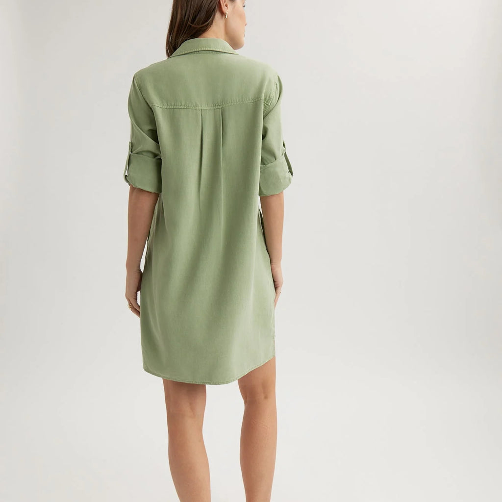 Bella Dahl Long Sleeve A-Line Shirt Dress