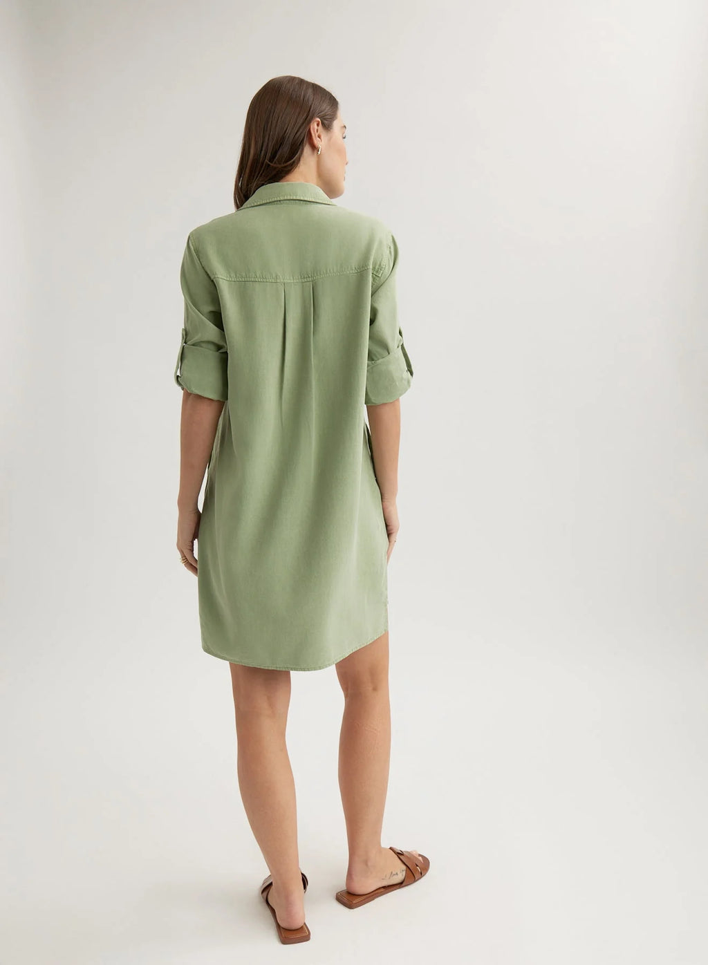 Bella Dahl Long Sleeve A-Line Shirt Dress