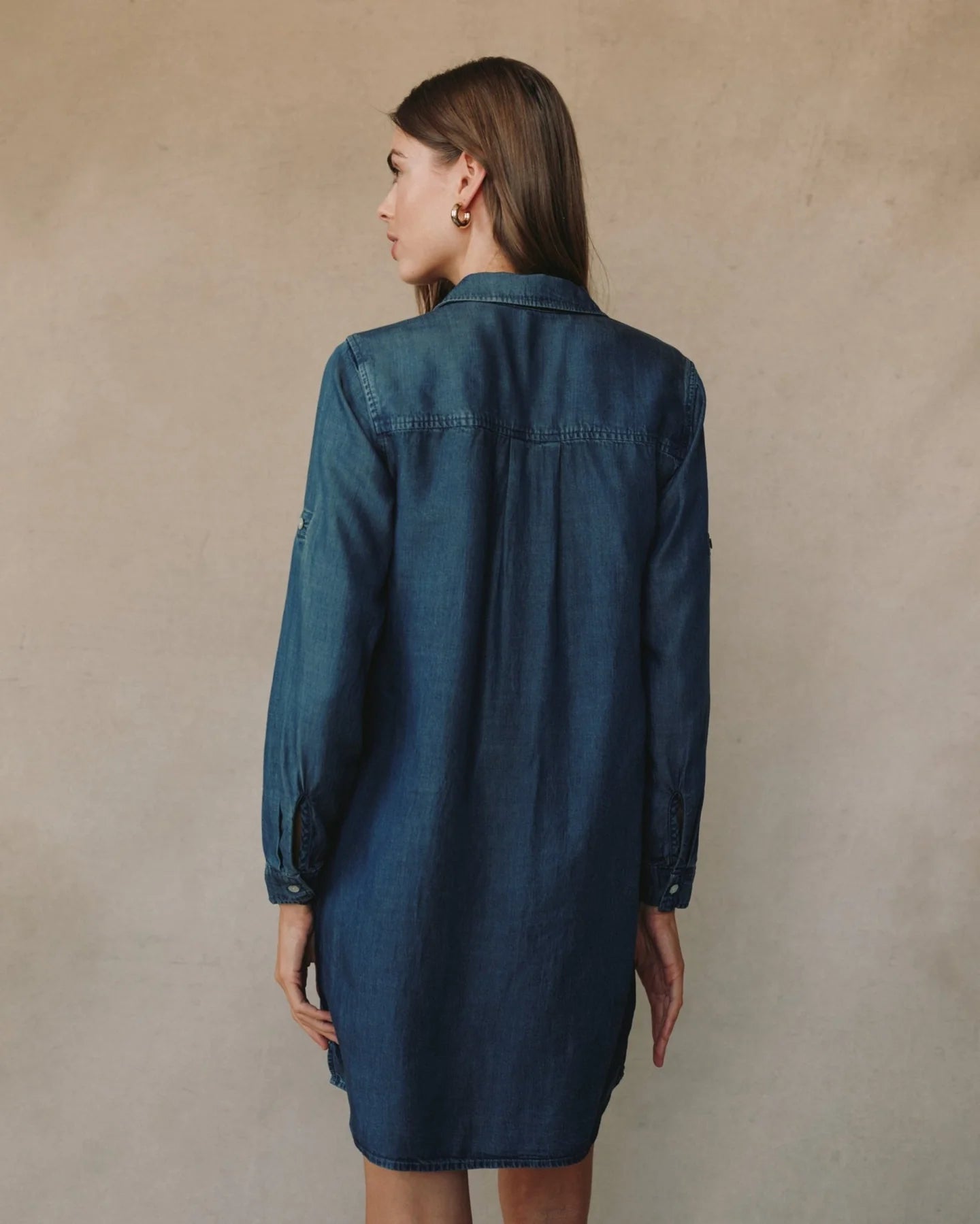 Bella Dahl Long Sleeve A Line Shirt Dress