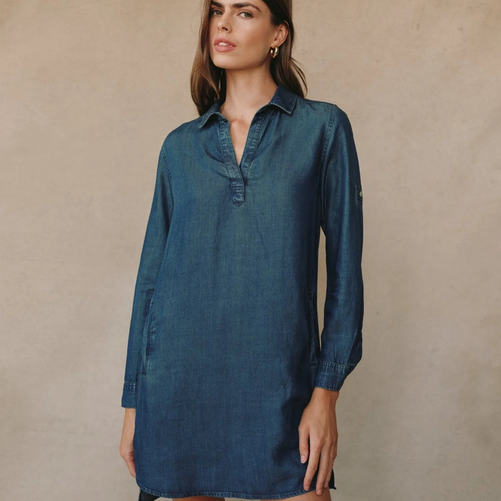 Bella Dahl Long Sleeve A Line Shirt Dress