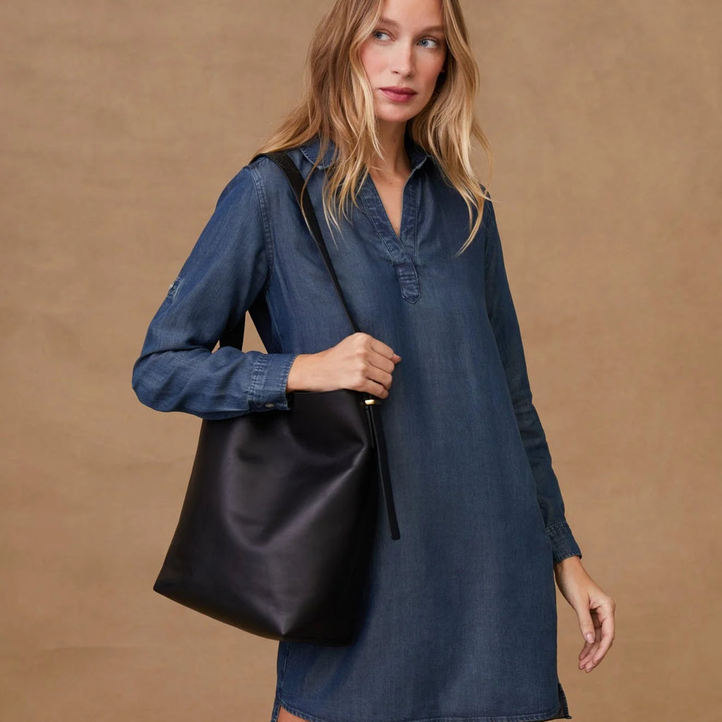 Bella Dahl Long Sleeve A Line Shirt Dress