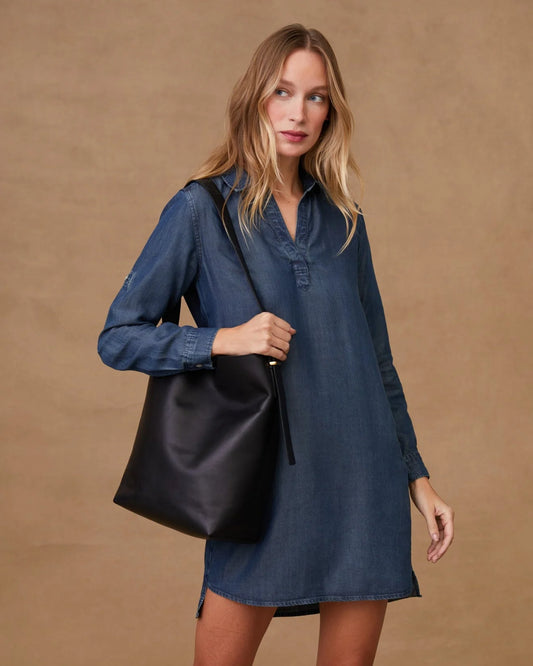 Bella Dahl Long Sleeve A Line Shirt Dress