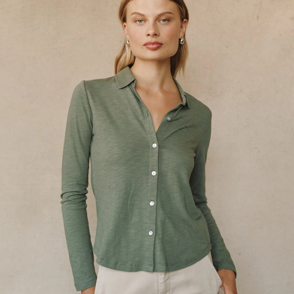 Bella Dahl Long Sleeve Knit Button Down