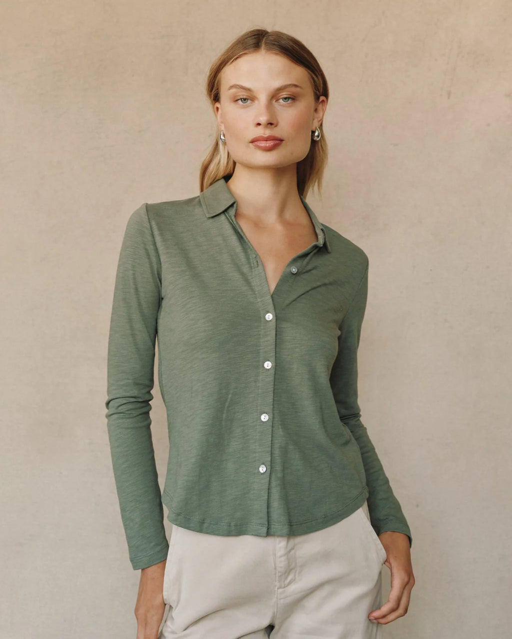 Bella Dahl Long Sleeve Knit Button Down