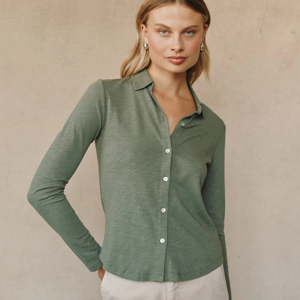 Bella Dahl Long Sleeve Knit Button Down
