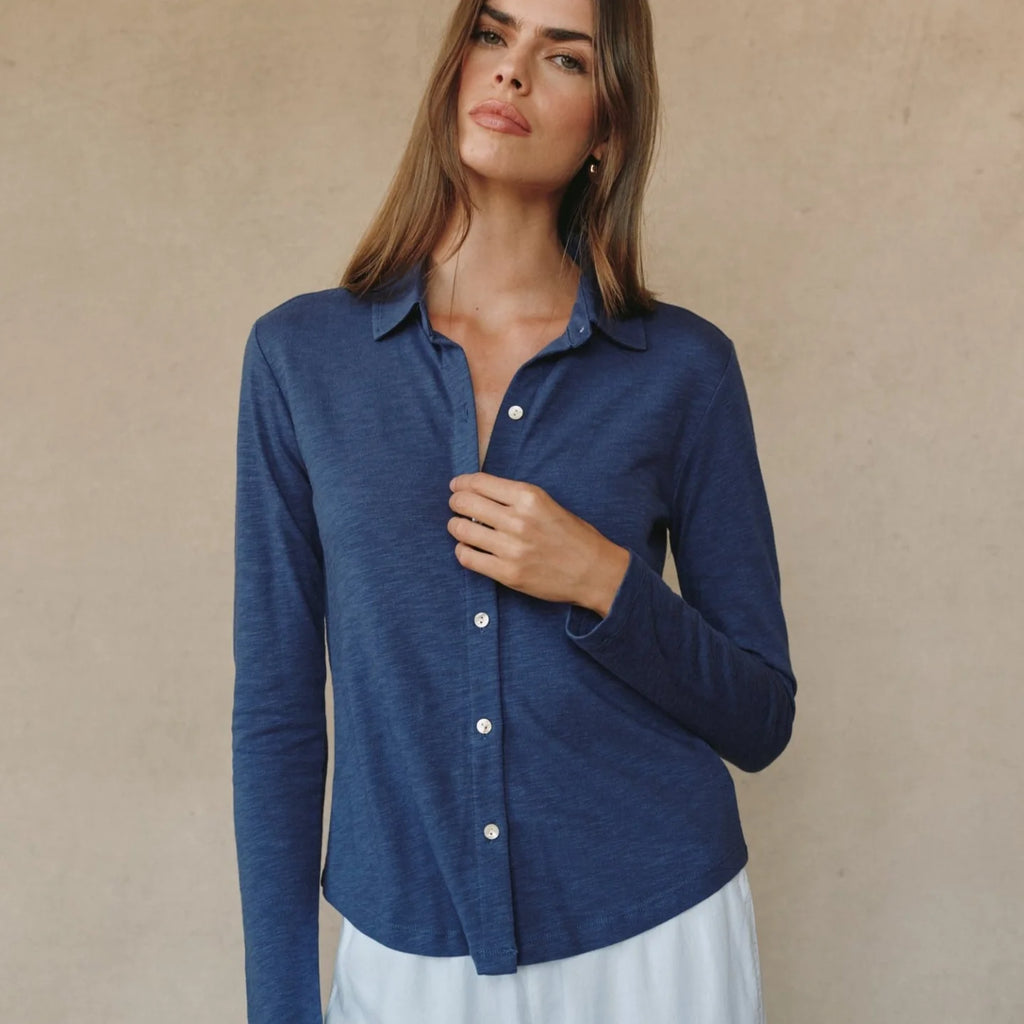 Bella Dahl Long Sleeve Knit Button Down