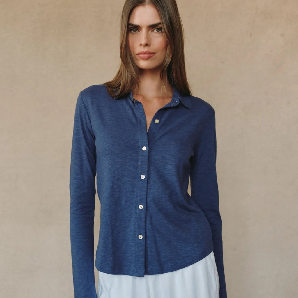 Bella Dahl Long Sleeve Knit Button Down