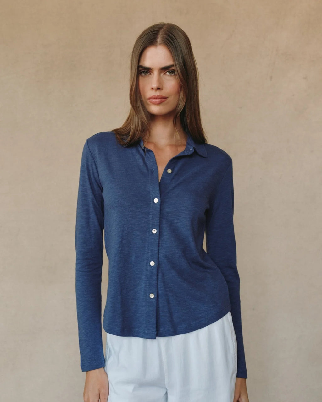 Bella Dahl Long Sleeve Knit Button Down