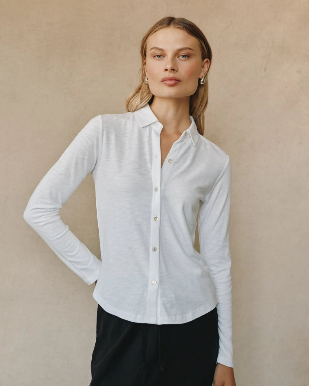 Bella Dahl Long Sleeve Knit Button Down