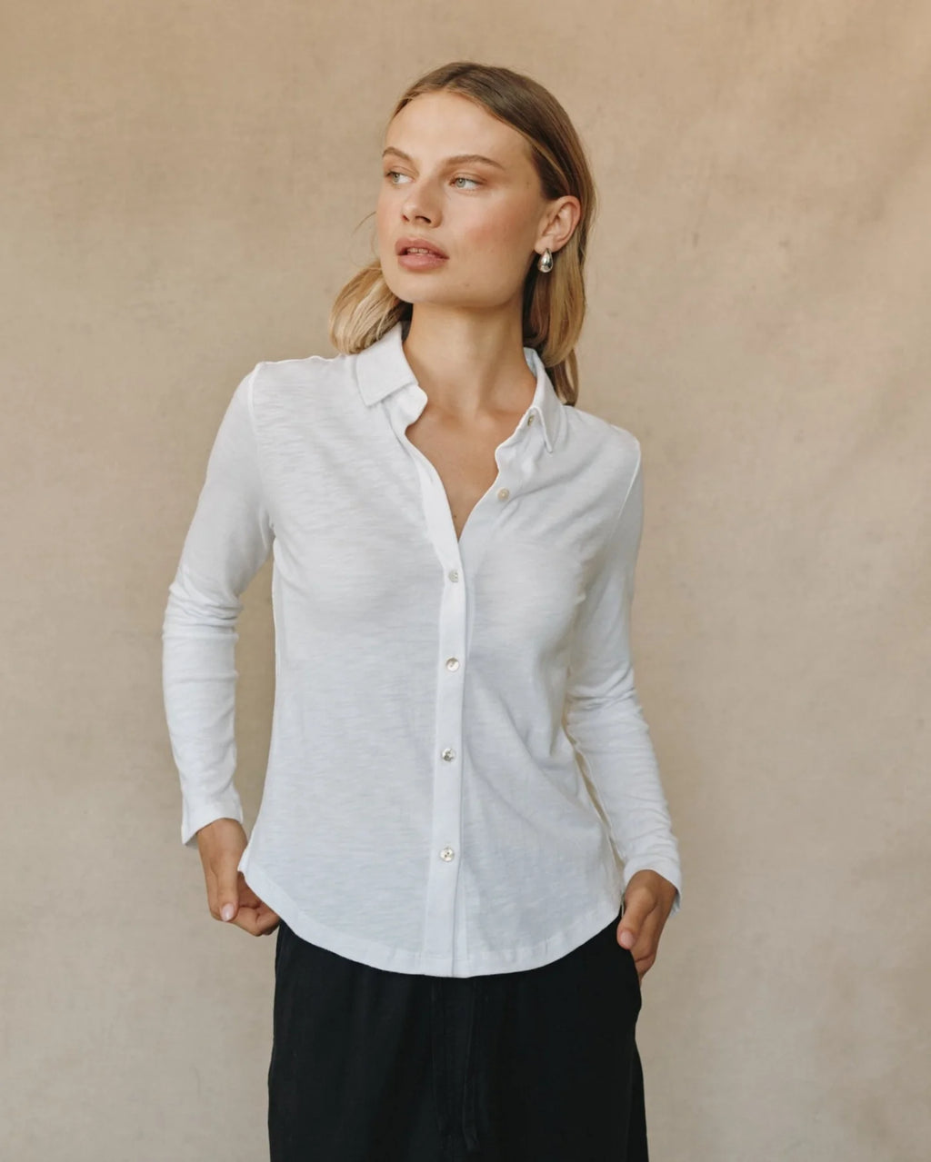 Bella Dahl Long Sleeve Knit Button Down