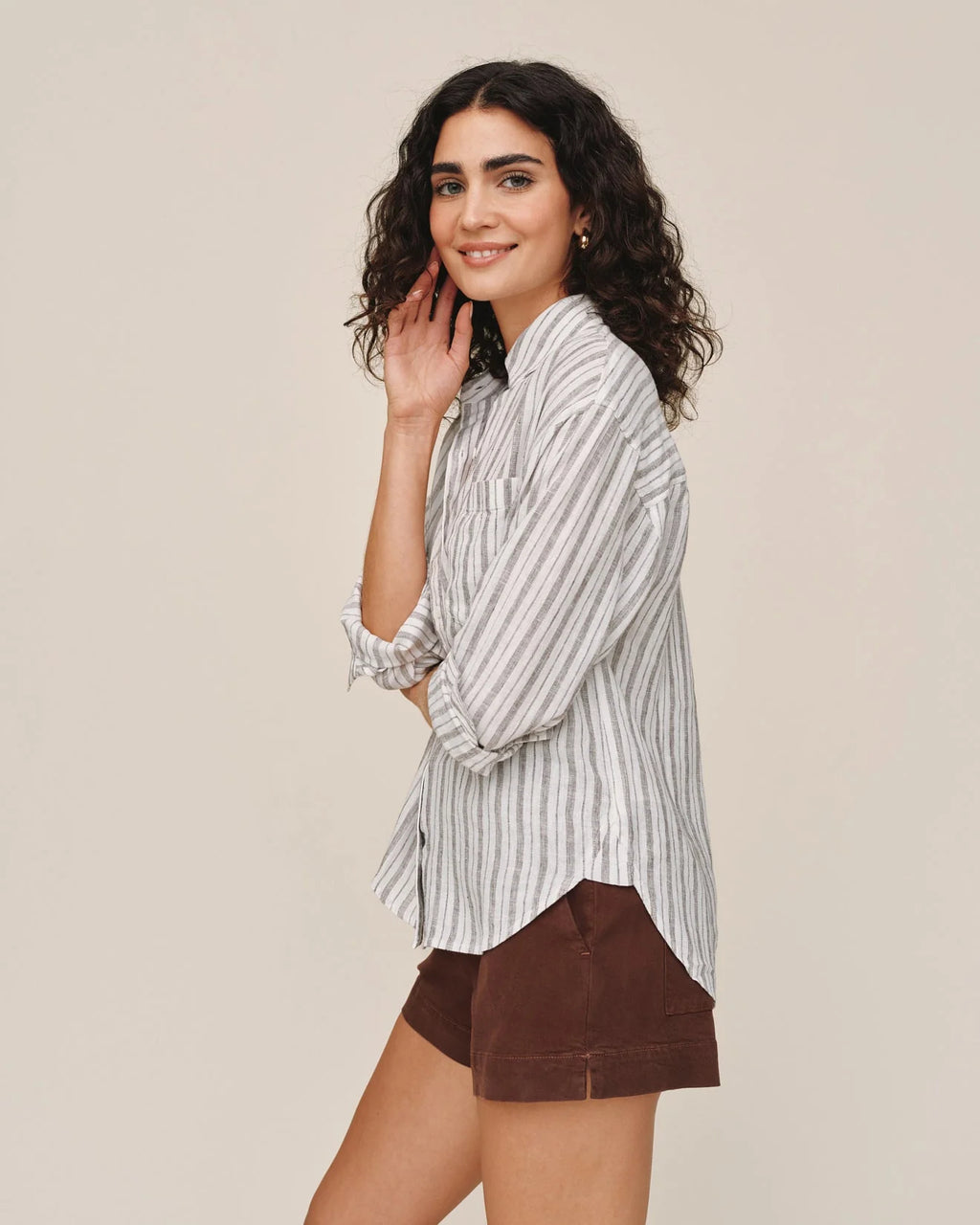 Bella Dahl Long Sleeve Oversize Pocket Shirt
