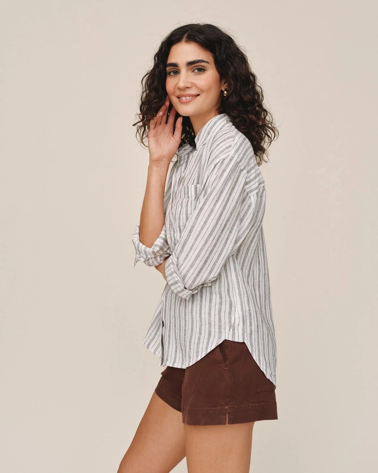 Bella Dahl Long Sleeve Oversize Pocket Shirt