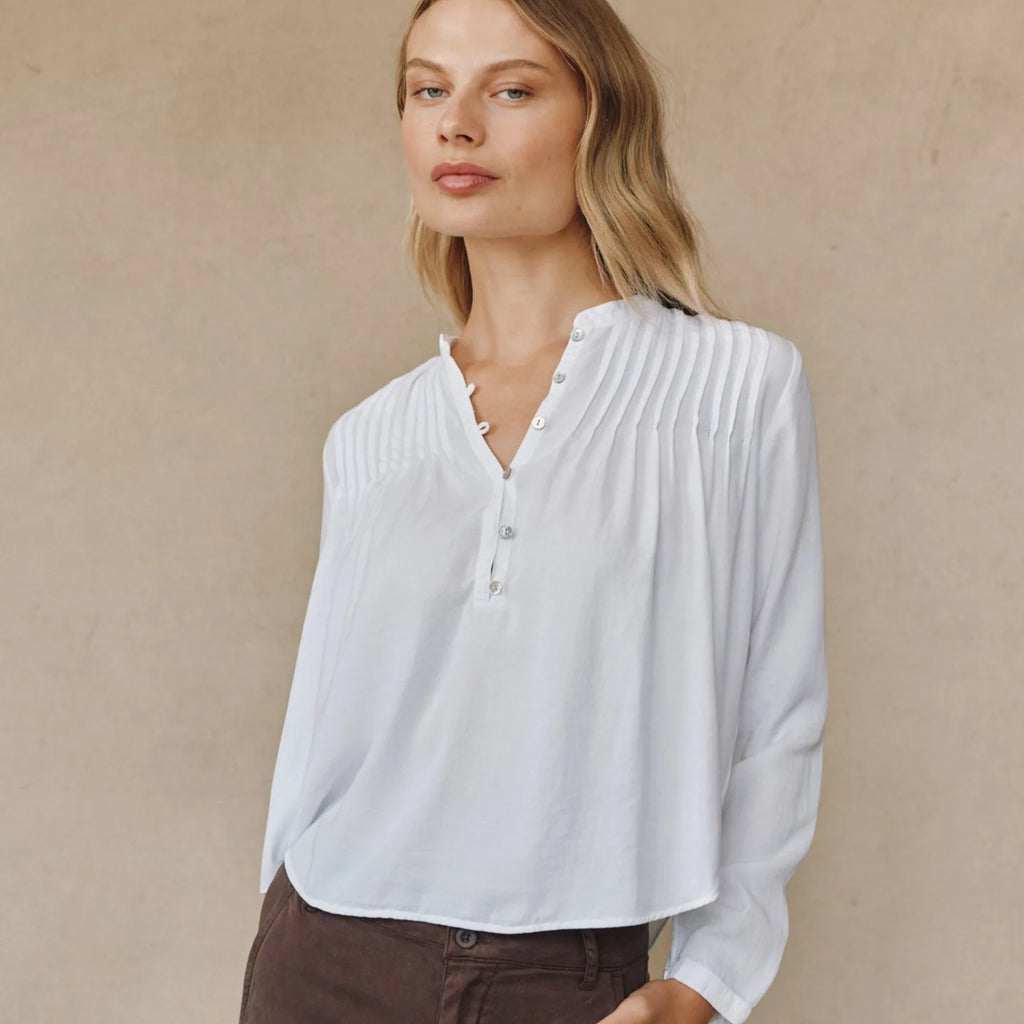 Bella Dahl Long Sleeve Pintuck Pullover
