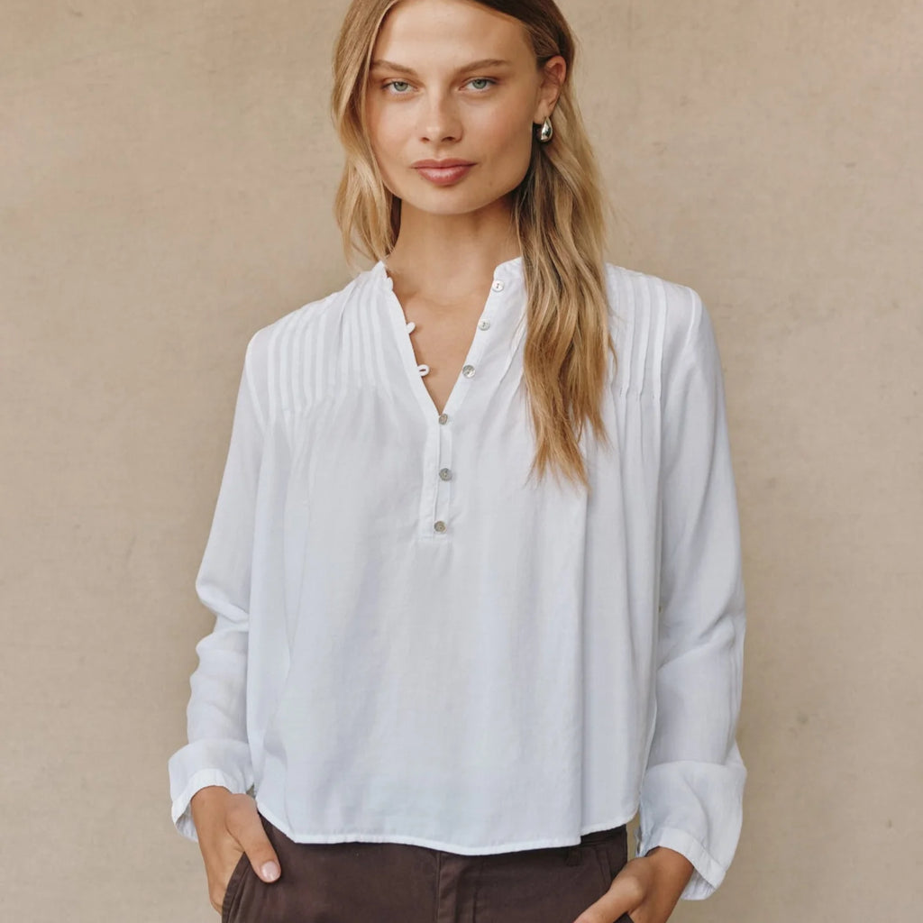 Bella Dahl Long Sleeve Pintuck Pullover