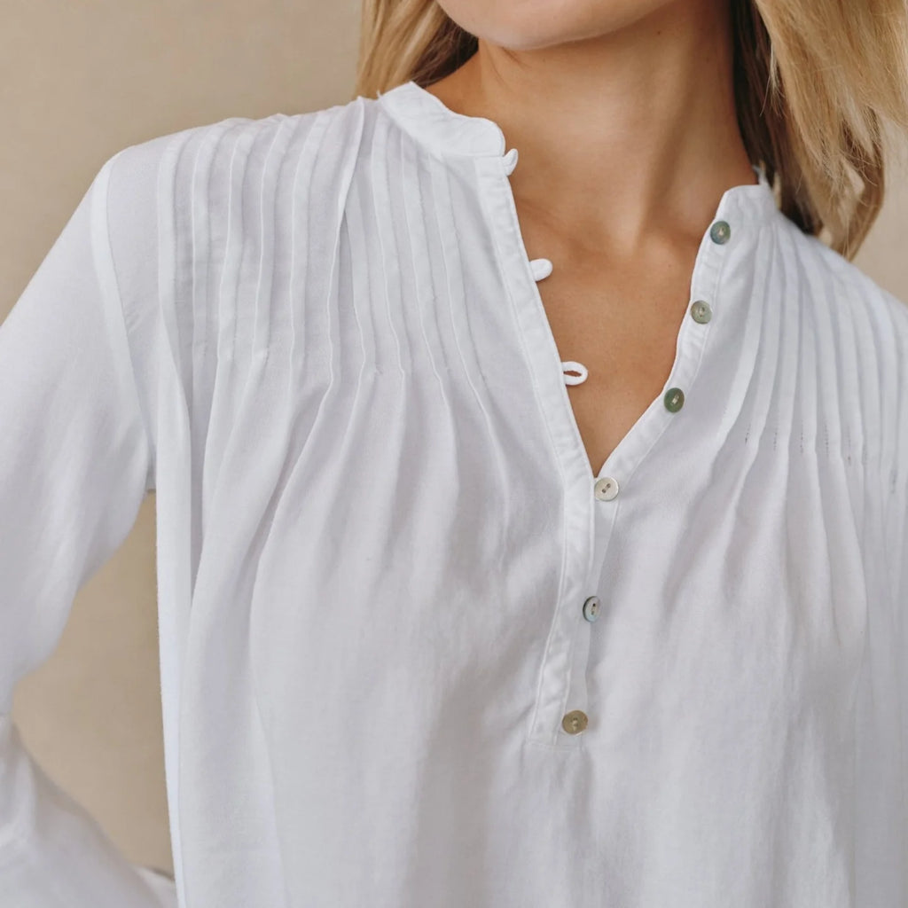 Bella Dahl Long Sleeve Pintuck Pullover