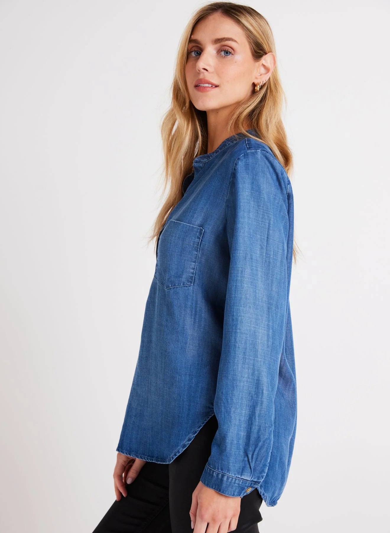 Bella Dahl Long Sleeve Pocket Henley