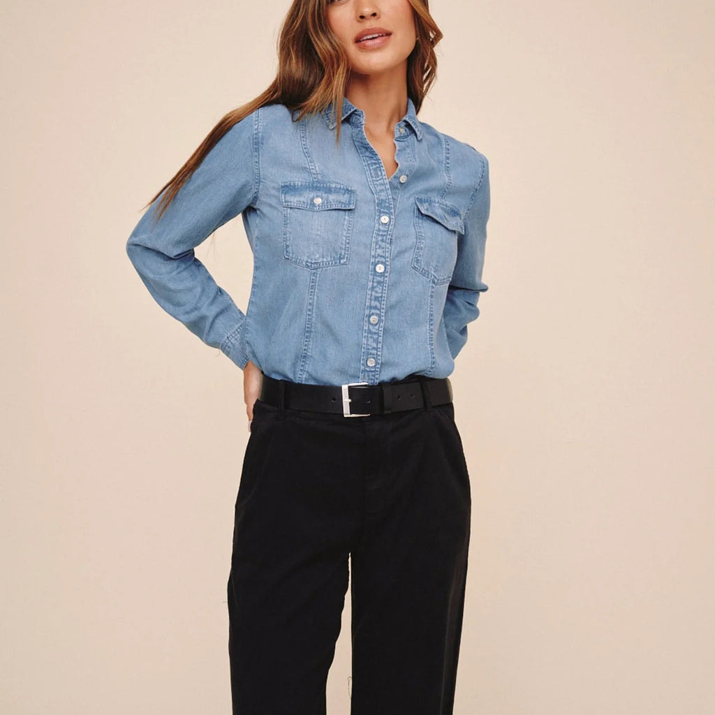 Bella Dahl Long Sleeve Seamed Shirt