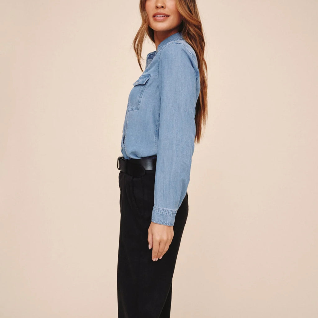 Bella Dahl Long Sleeve Seamed Shirt
