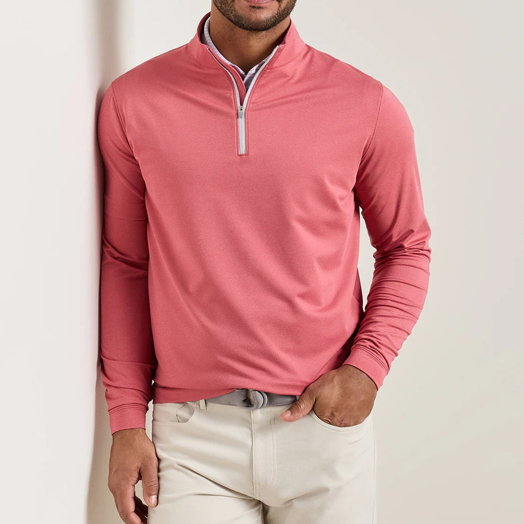 Peter Millar Crown Sport Perth Mélange Performance Quarter-Zip