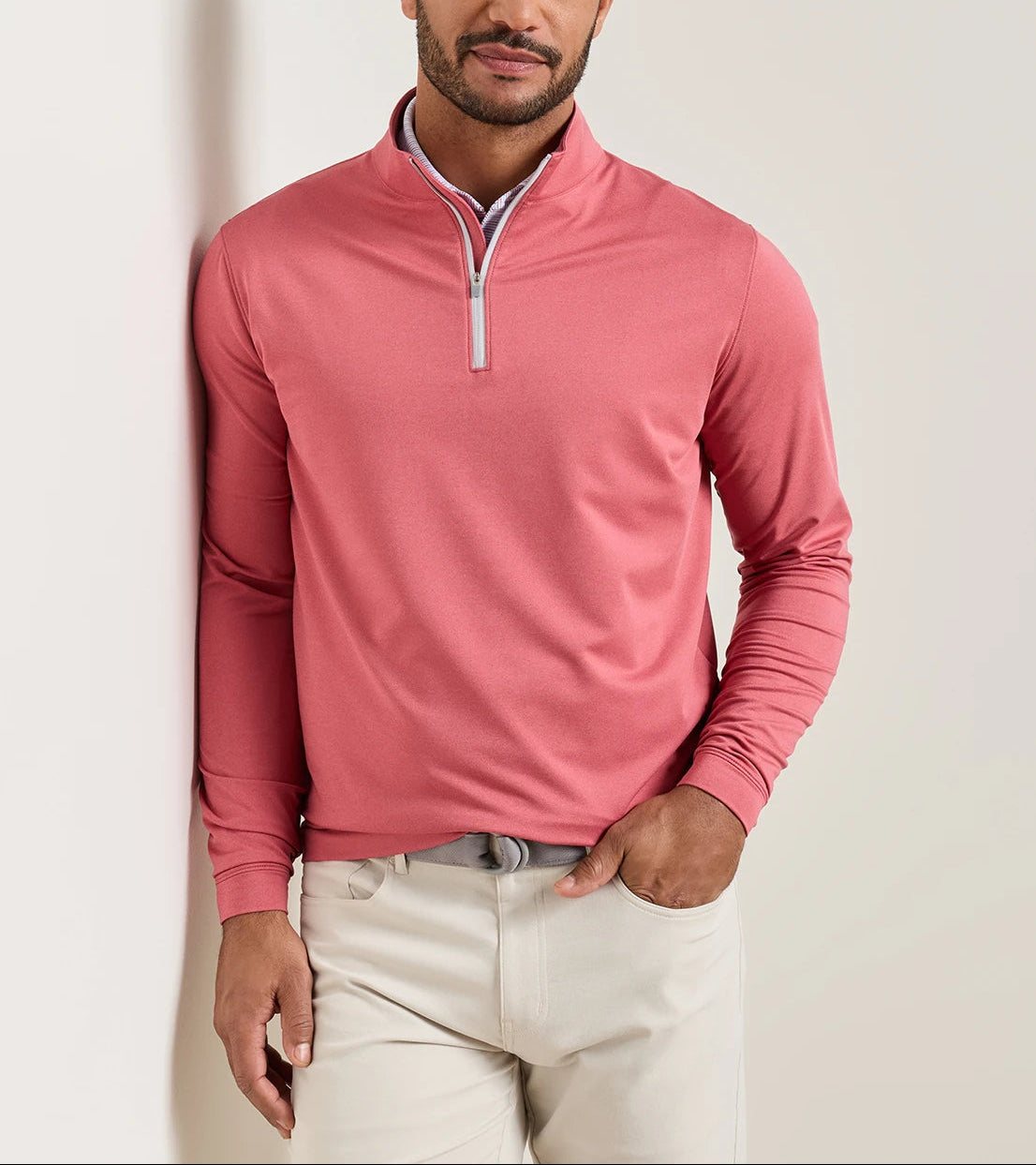 Peter Millar Crown Sport Perth Mélange Performance Quarter-Zip