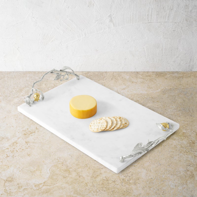 Michael Aram Pomegranate Silver & Gold Cheese Board & Spreader