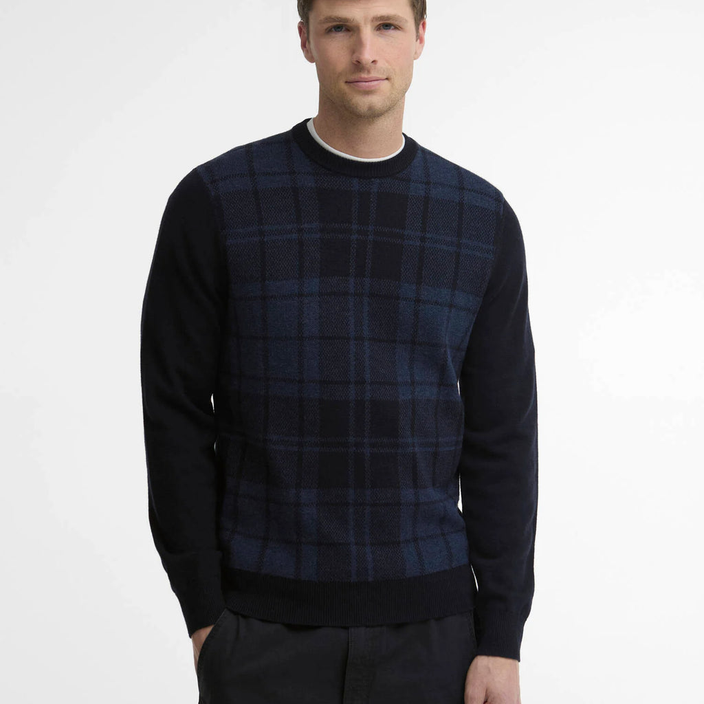 Barbour Mineral Tartan Crew Neck Jumper