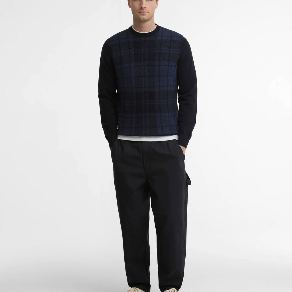 Barbour Mineral Tartan Crew Neck Jumper