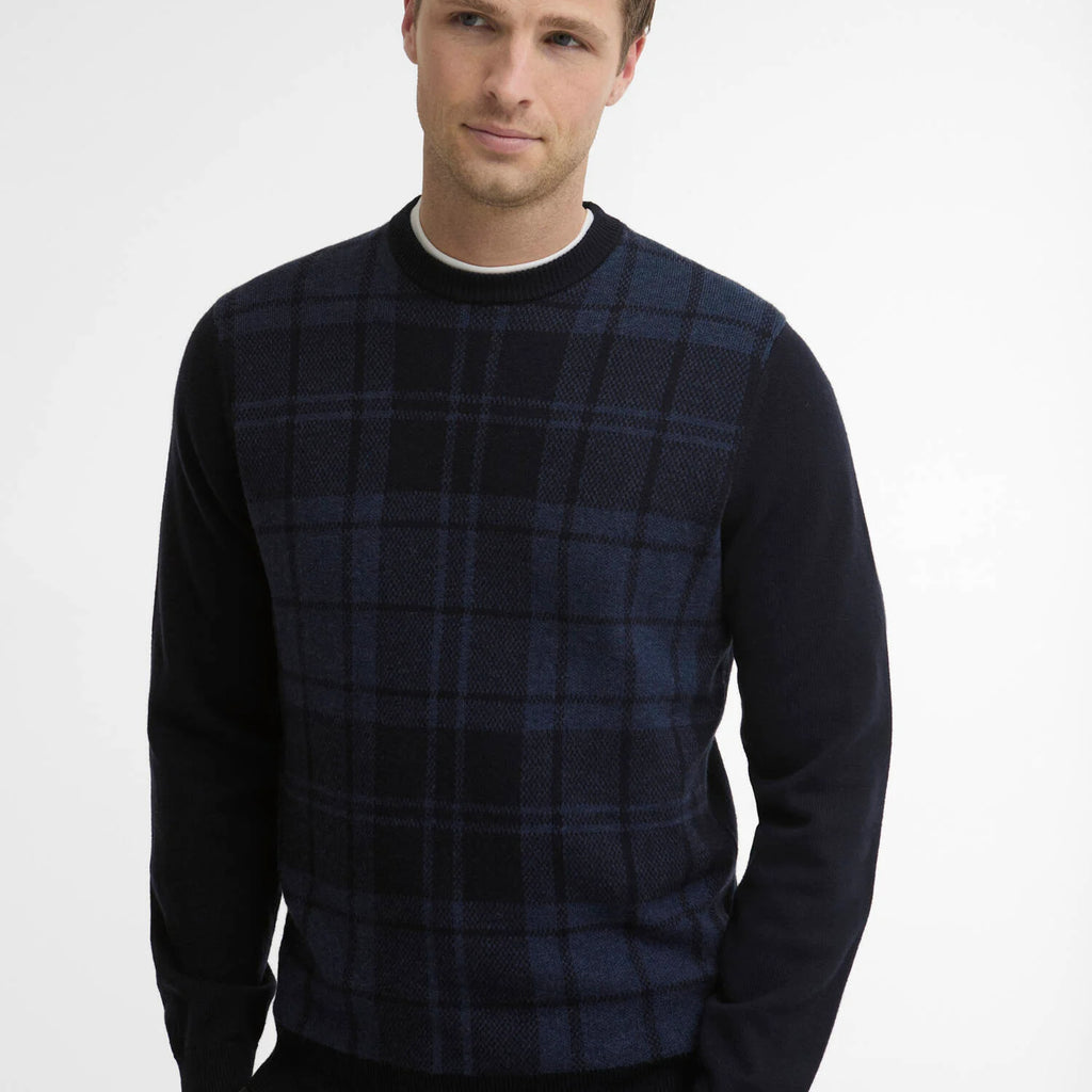 Barbour Mineral Tartan Crew Neck Jumper