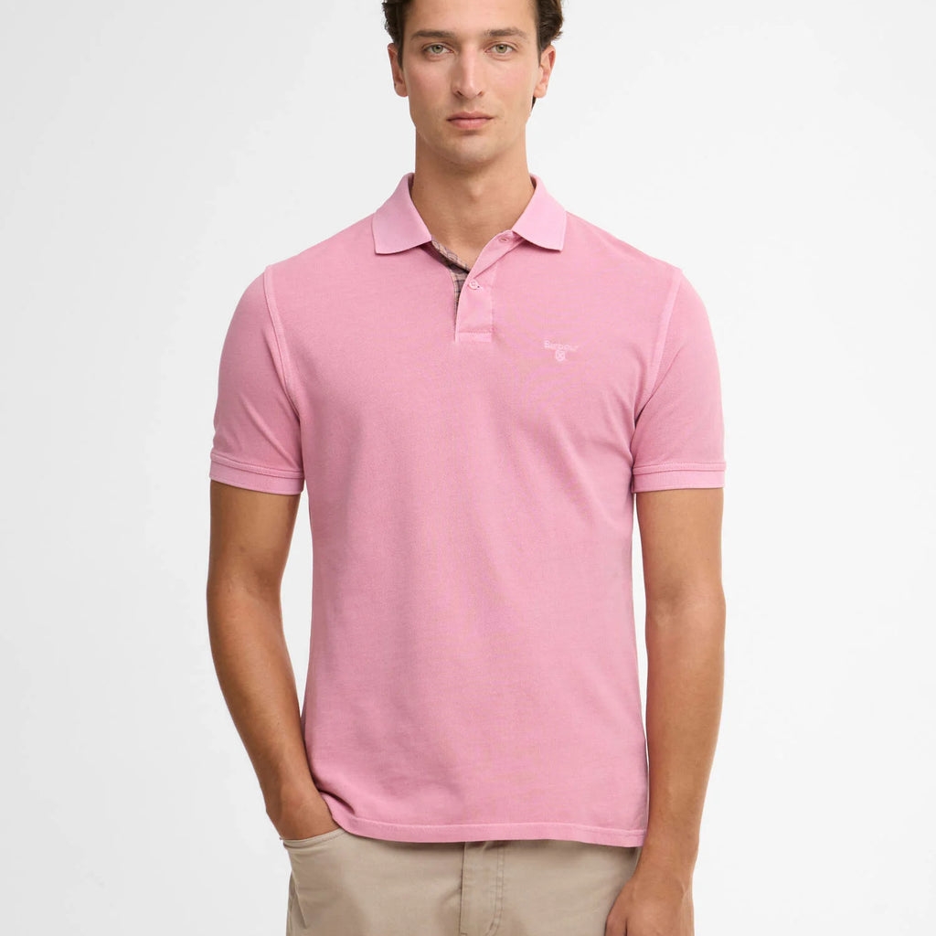 Barbour Washed Tartan Tailored Pique Polo