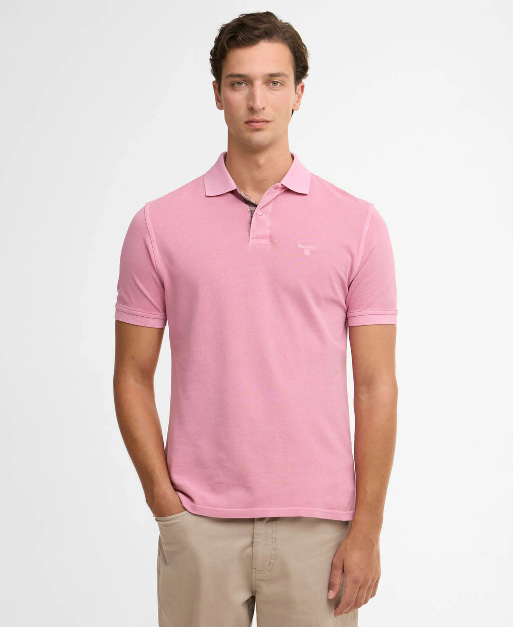 faherty rugby jersey polo dress rugby jersey polo dress Barbour Washed Tartan Tailored Fit Pique Polo Washed Pink XL