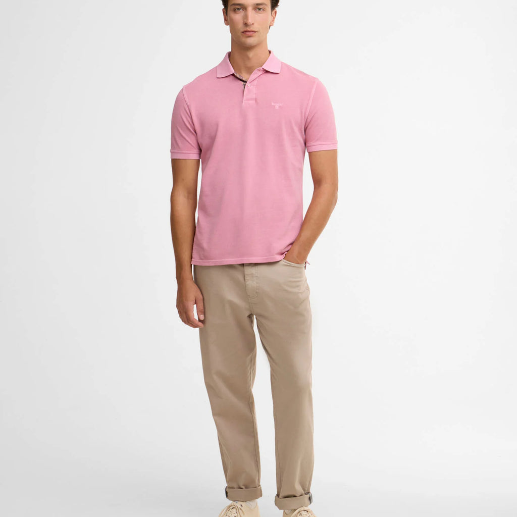 Barbour Washed Tartan Tailored Pique Polo