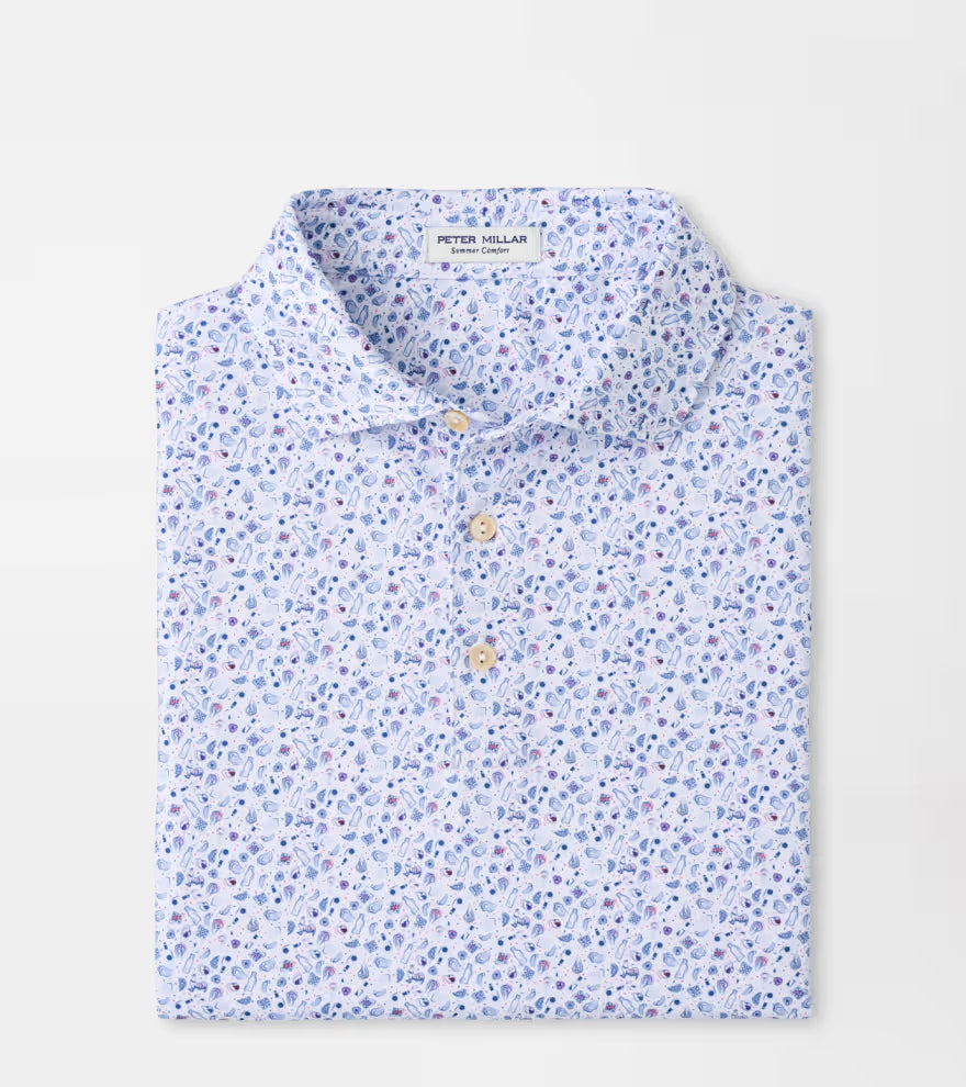 Peter Millar Oyster Roast Performance Jersey Polo