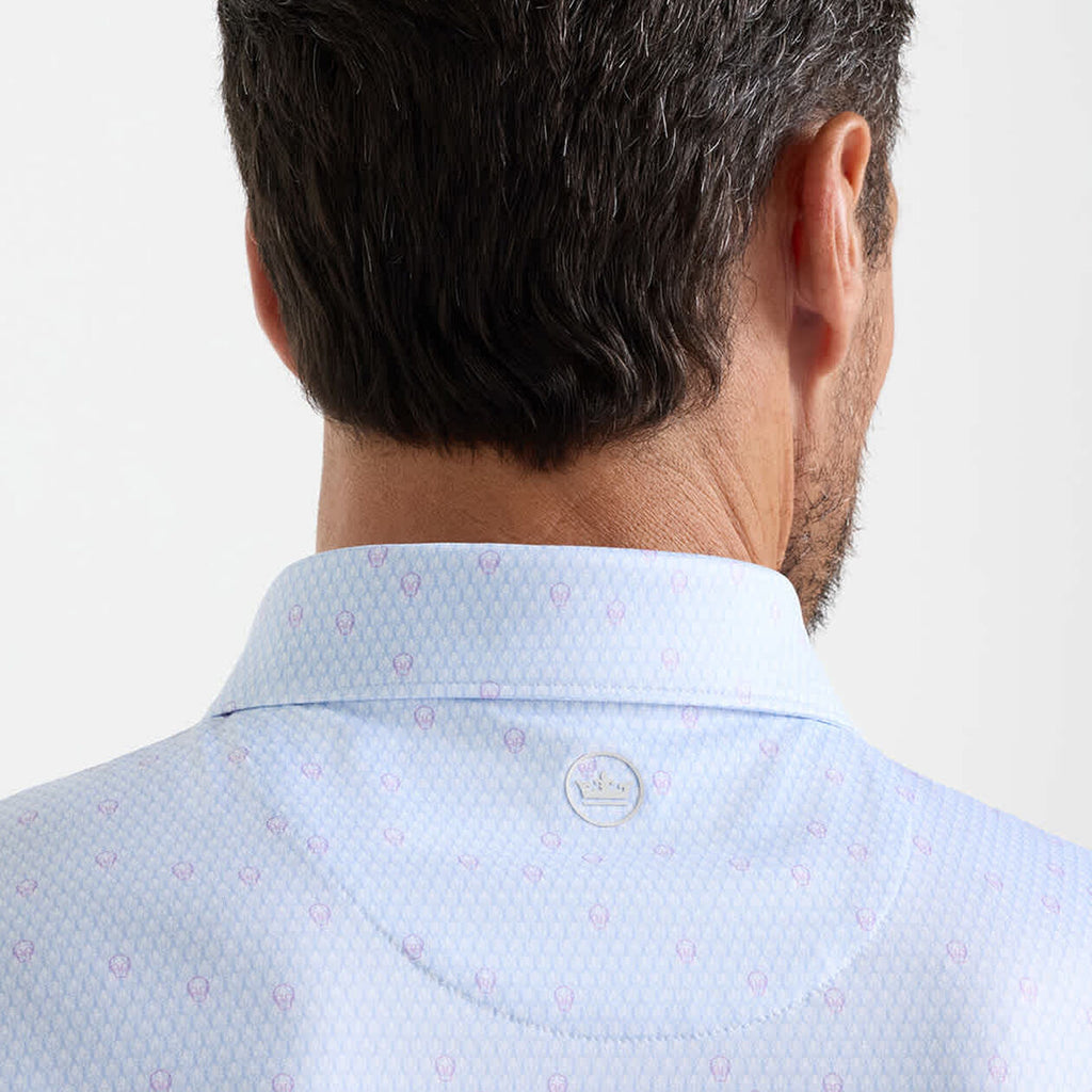 Peter Millar Crown Sport Geo Skull Performance Jersey Polo