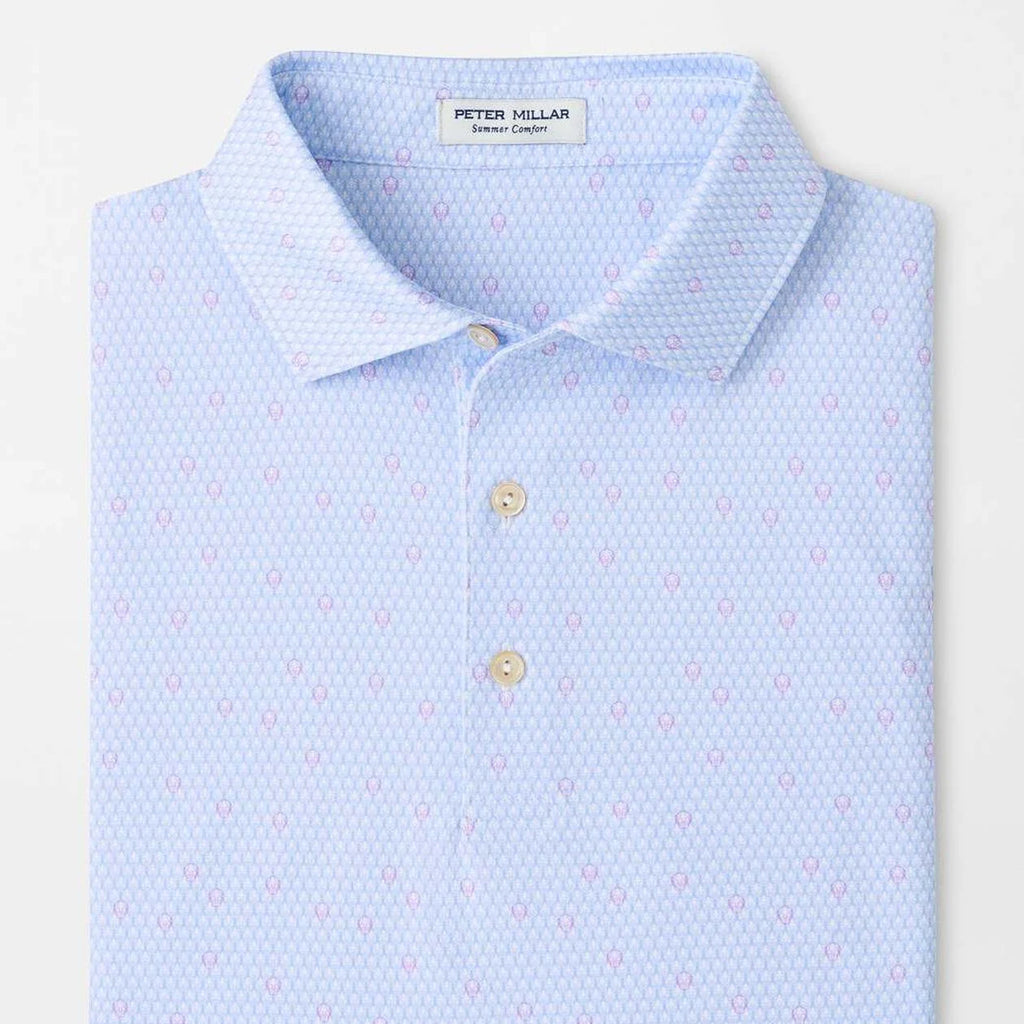 Peter Millar Crown Sport Geo Skull Performance Jersey Polo