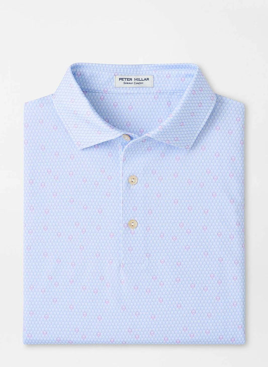 Peter Millar Crown Sport Geo Skull Performance Jersey Polo
