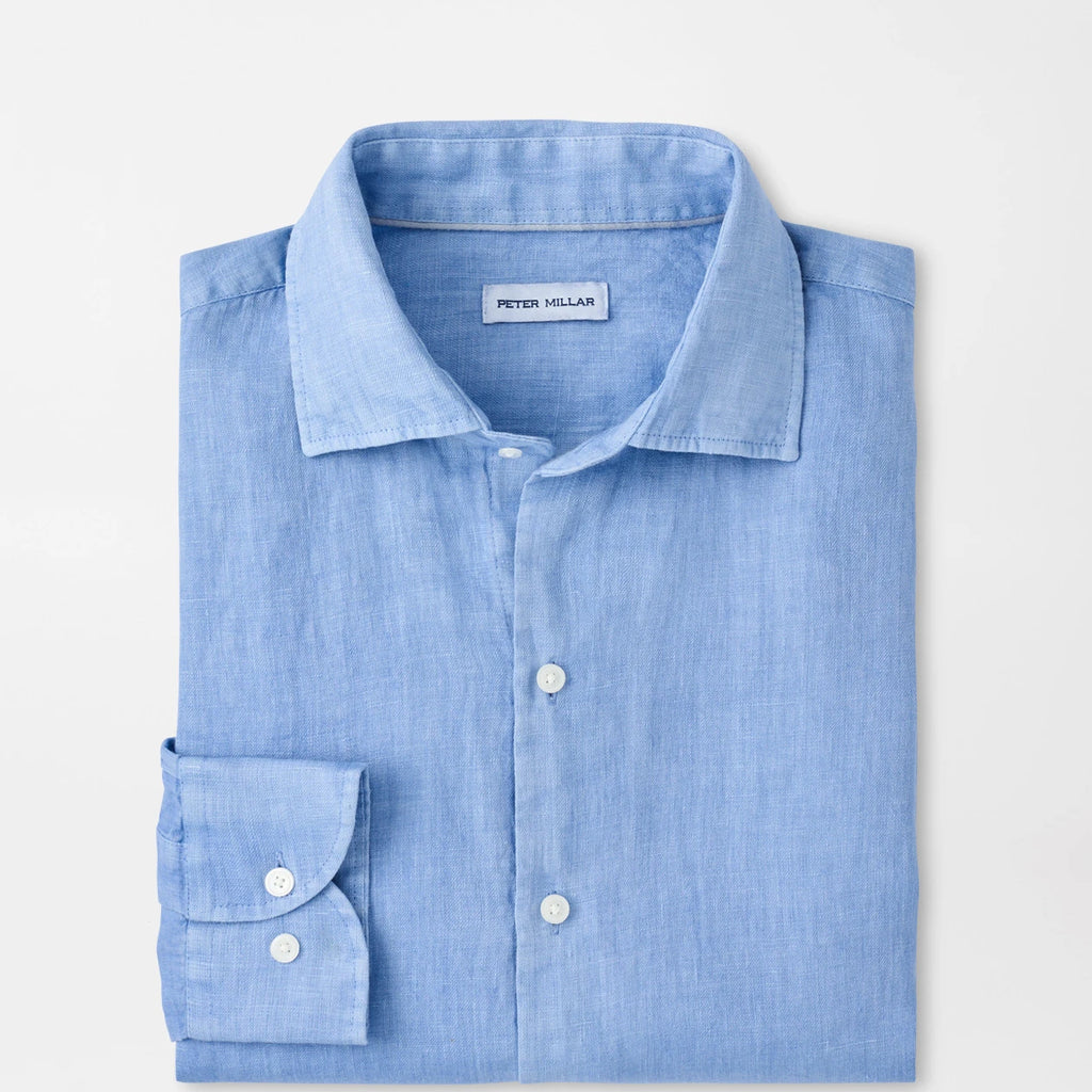 Peter Millar Shoreside Linen Sport Shirt