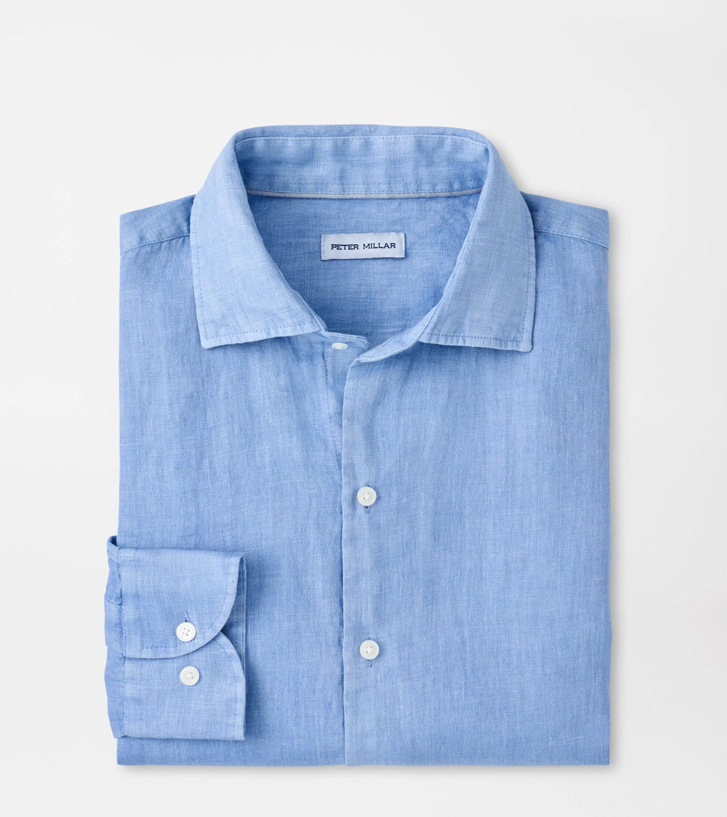 Peter Millar Shoreside Linen Sport Shirt