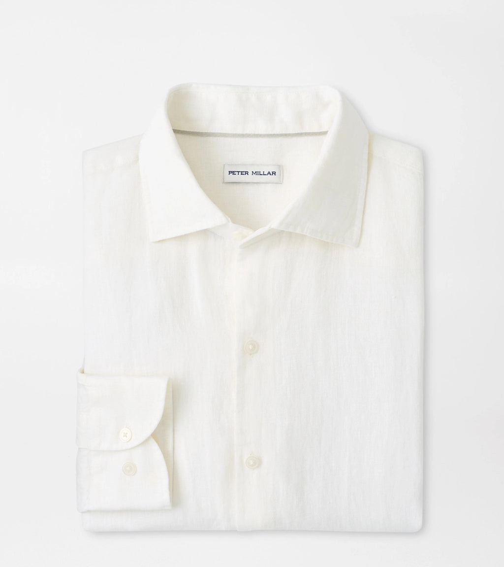 Peter Millar Shoreside Linen Sport Shirt