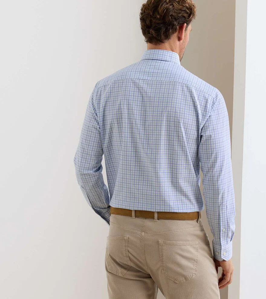 Peter Millar Canal Performance Poplin Sport Shirt