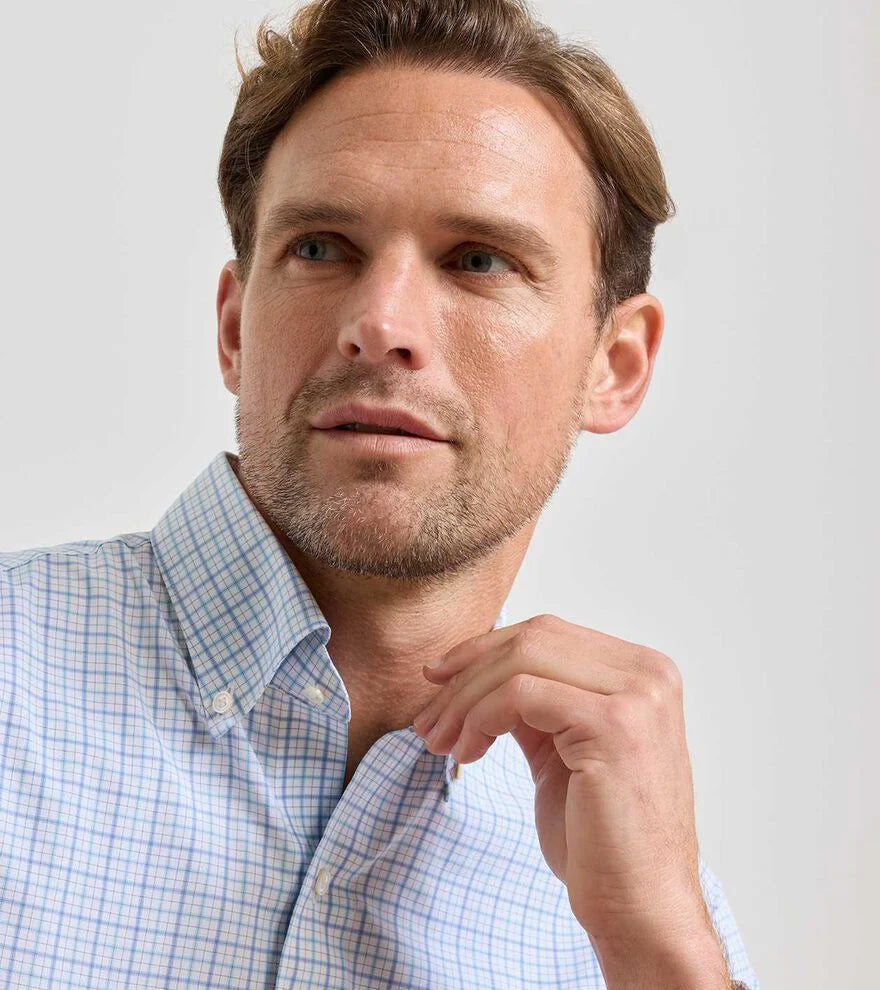 Peter Millar Canal Performance Poplin Sport Shirt