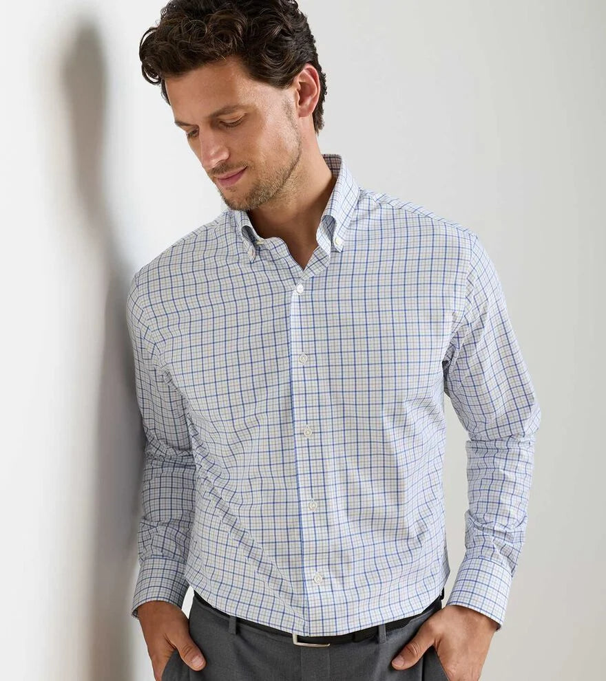 Peter Millar Canal Performance Poplin Sport Shirt