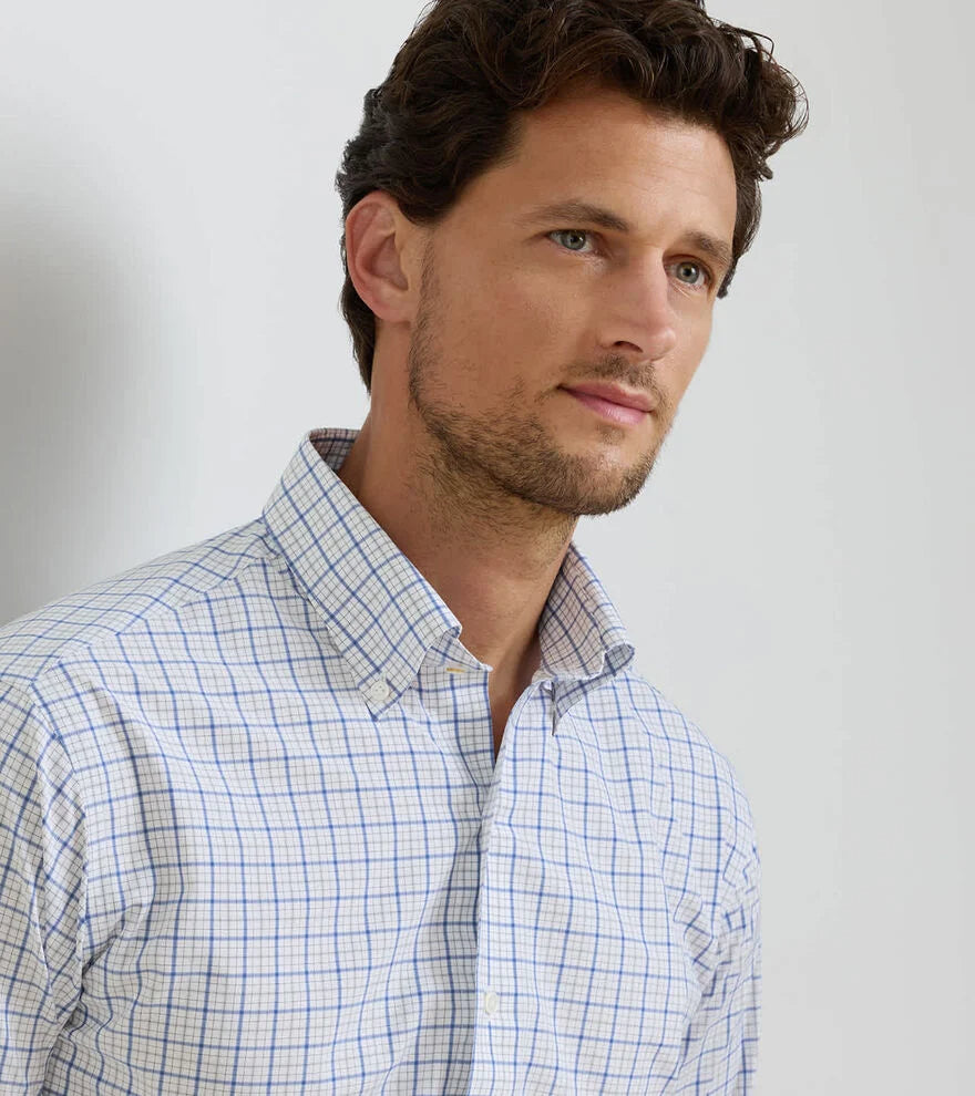 Peter Millar Canal Performance Poplin Sport Shirt