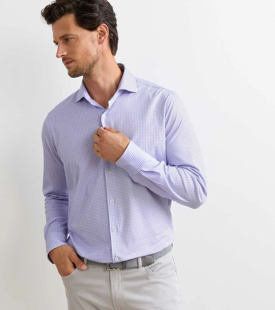 Peter Millar Excursionist Flex Gingham Sport Shirt