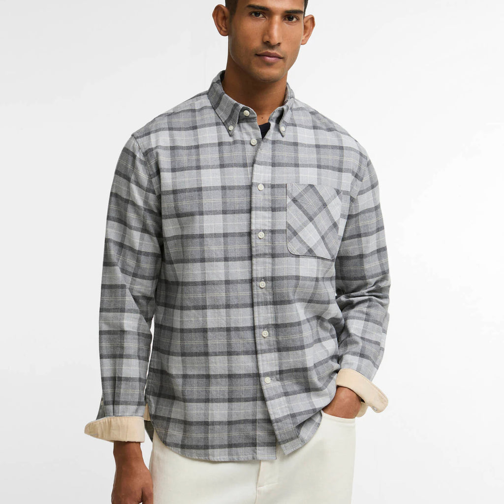 Barbour Mineral Tartan Authentic-Fit Long-Sleeved Shirt