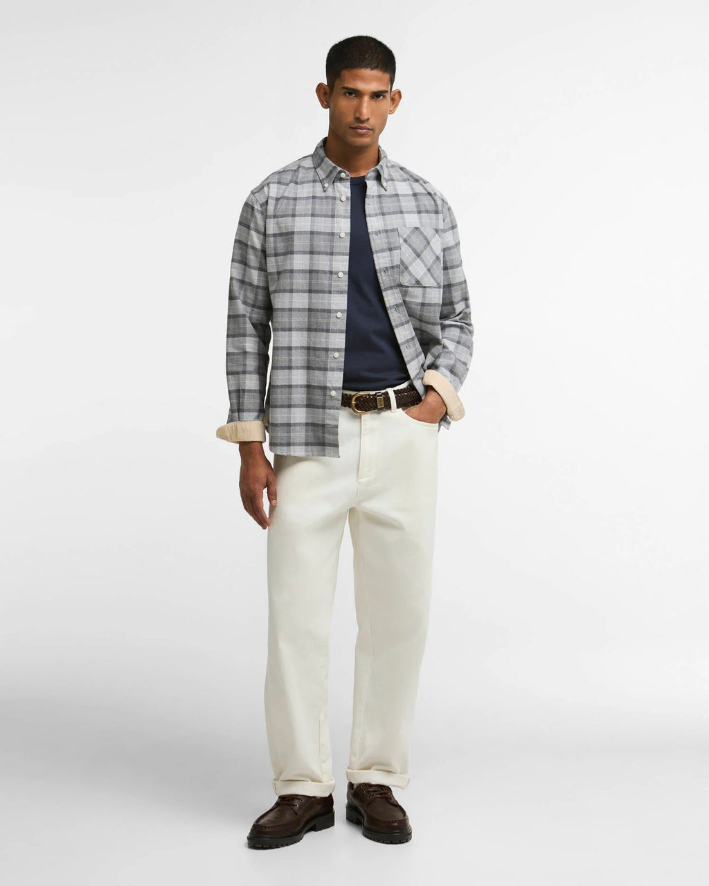 Barbour Mineral Tartan Authentic-Fit Long-Sleeved Shirt