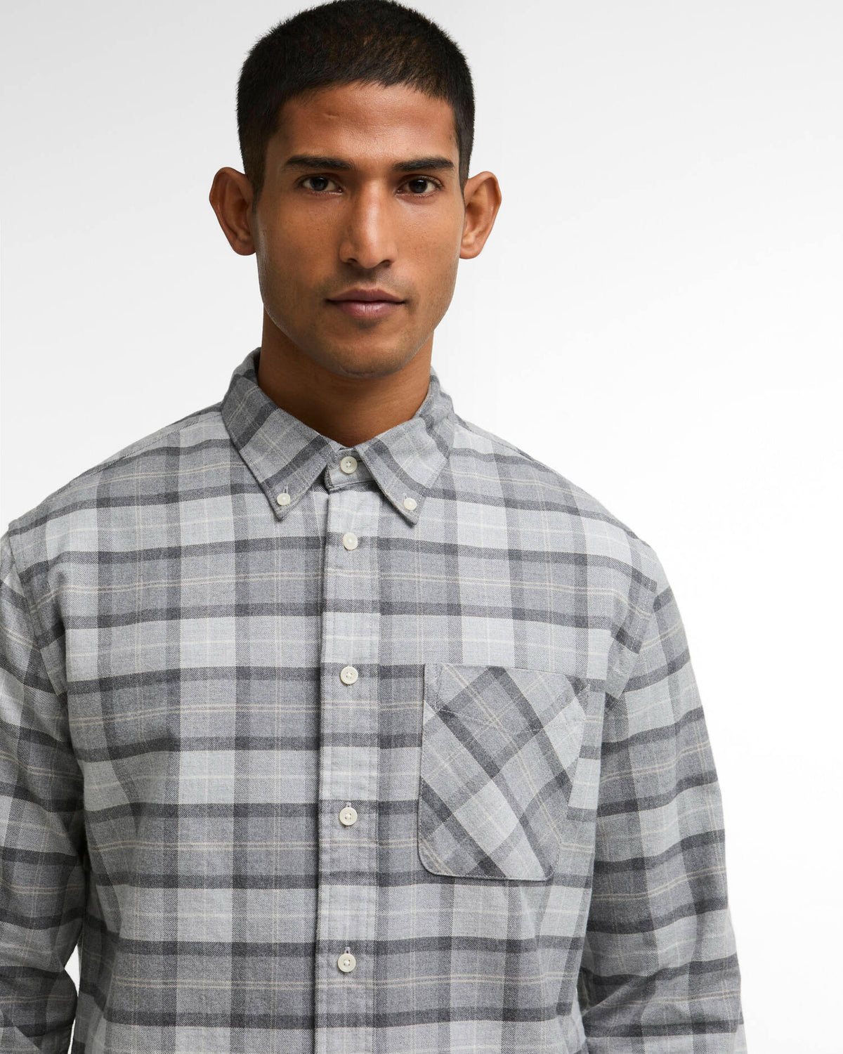 Barbour Mineral Tartan Authentic-Fit Long-Sleeved Shirt